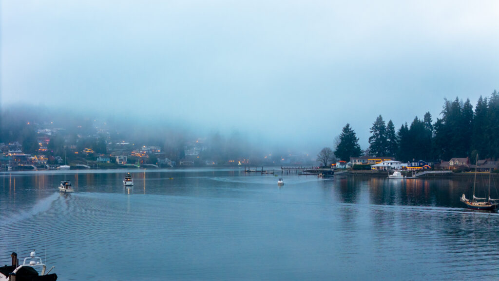 Gig Harbor Washington fog